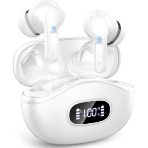Rinsmola Wireless Ear Buds with USB-C LED Charging i63